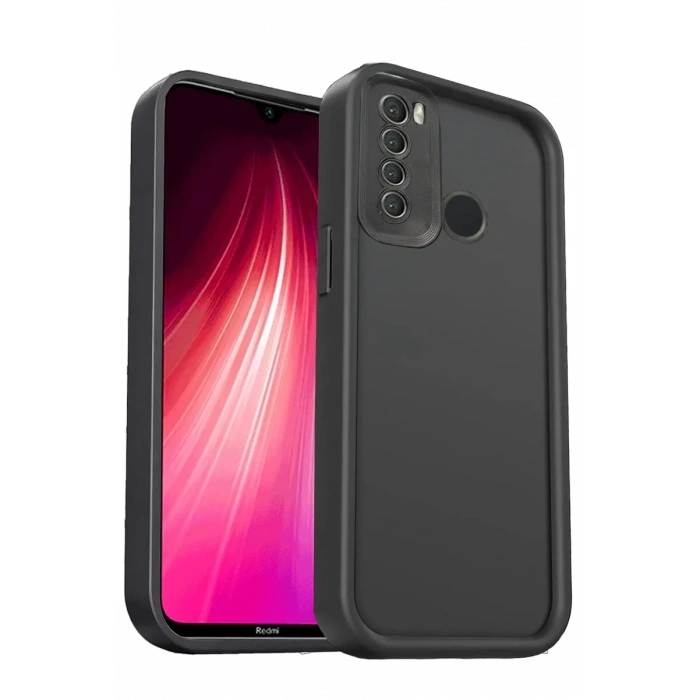 Newface Xiaomi Redmi Note 8 Kılıf Viera Silikon - Siyah