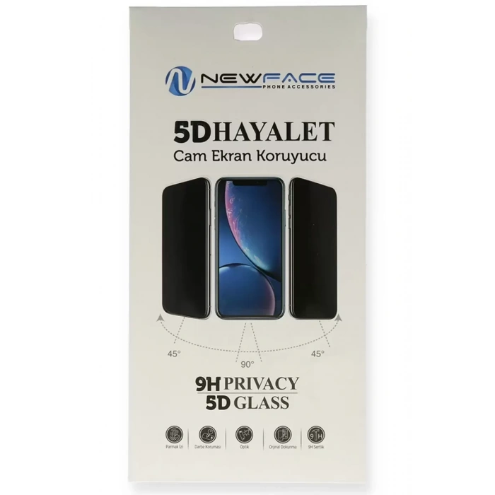 Newface Xiaomi Redmi Note 8 Pro 5D Hayalet Cam Ekran Koruyucu