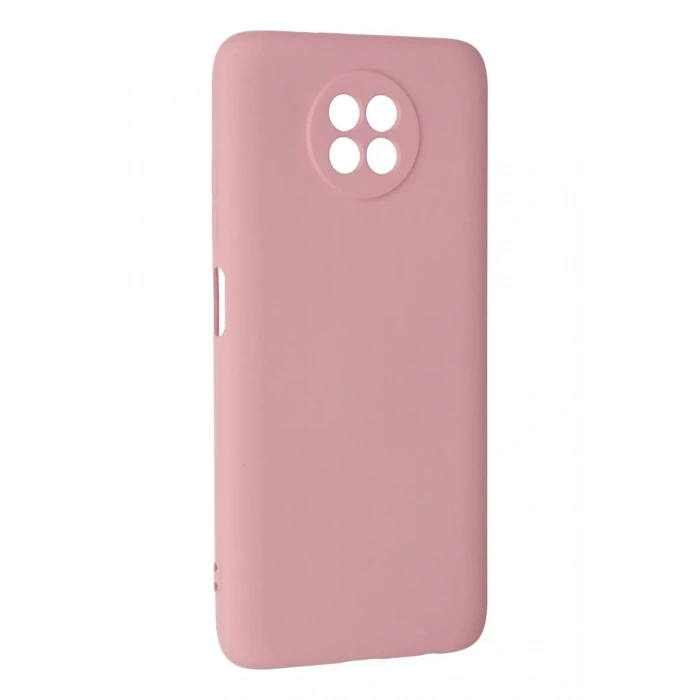 Newface Xiaomi Redmi Note 9 5G Kılıf Nano içi Kadife Silikon - Pembe