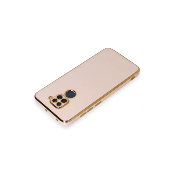 Newface Xiaomi Redmi Note 9 Kılıf Volet Silikon - Pembe