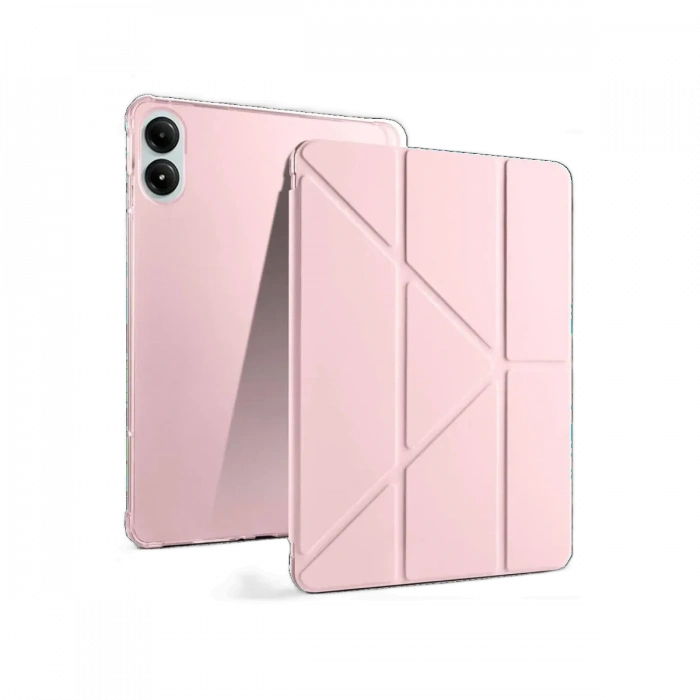 Newface Xiaomi Redmi Pad Pro 12.1 Kılıf Kalemlikli Mars Tablet Kılıfı - Rose Gold
