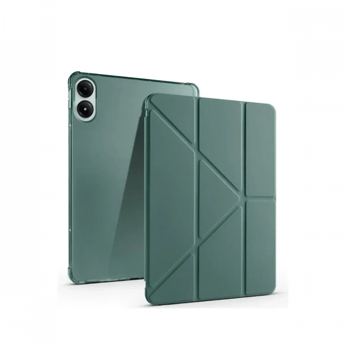 Newface Xiaomi Redmi Pad SE 4G Kılıf Kalemlikli Mars Tablet Kılıfı - Koyu Yeşil