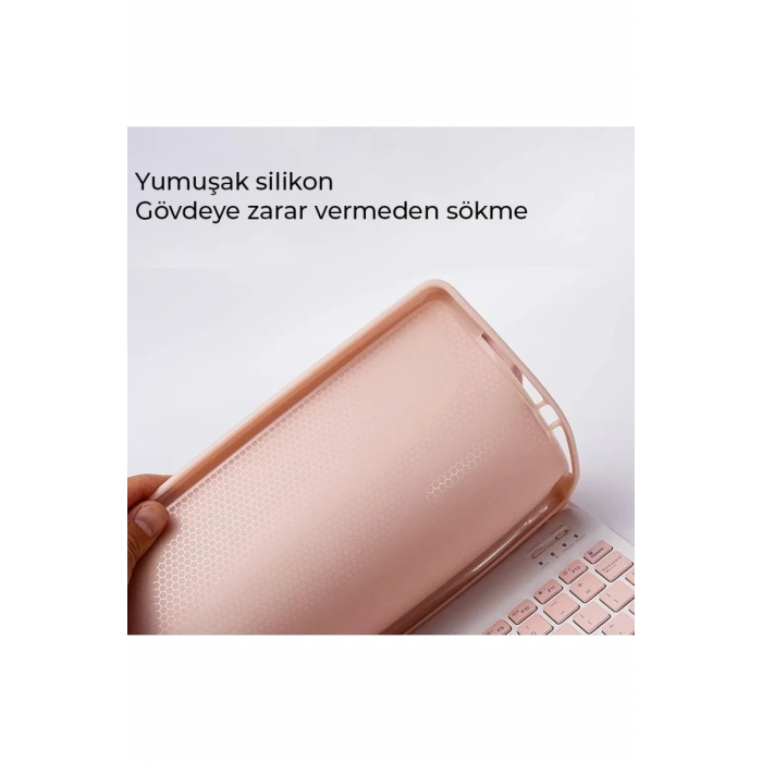 Newface Xiaomi Redmi Pad SE Kılıf KC01 Smart Klavyeli Tablet Kılıfı - Lila