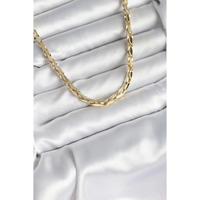 Pirinç Gold Renk 60 cm Zincir Kadın Kolye