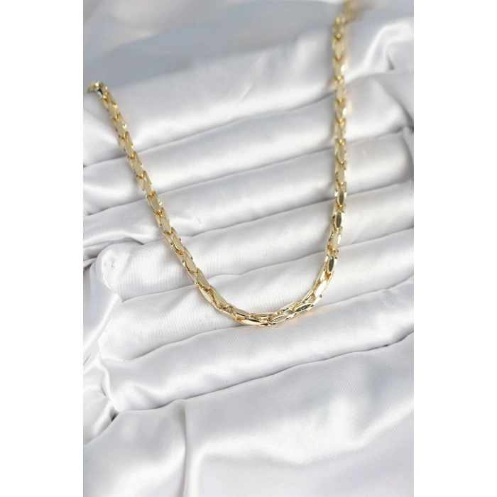 Pirinç Gold Renk 60 cm Zincir Kadın Kolye