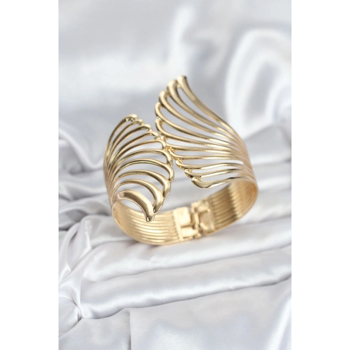 Pirinç Gold Renk Vintage Kadın Bileklik