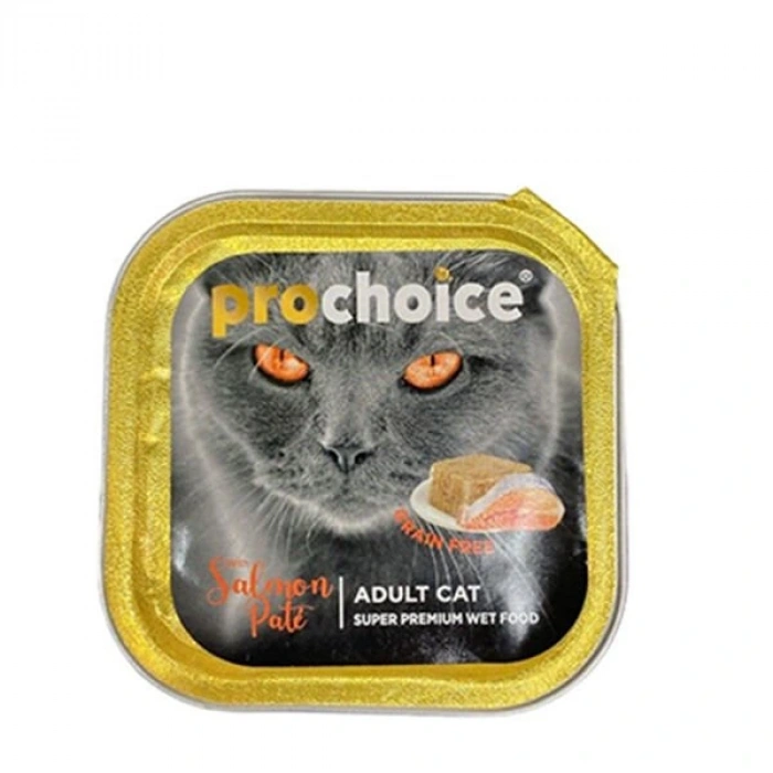 Pro Choice Adult Pate Somonlu Yetişkin Konserve Kedi Maması 100 Gr 1 Adet