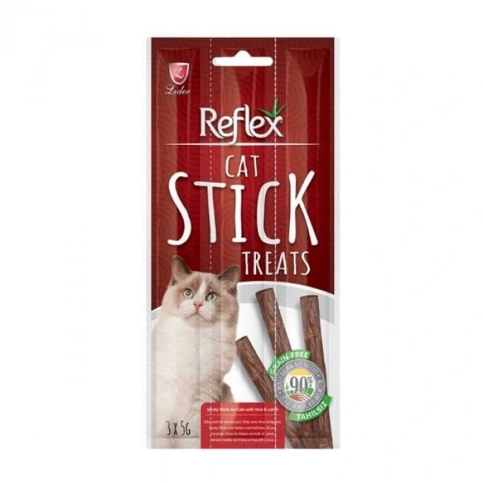 Reflex Biftekli ve Kuzu Etli Stick Kedi Ödül Maması 1 Adet 3x5 Gr