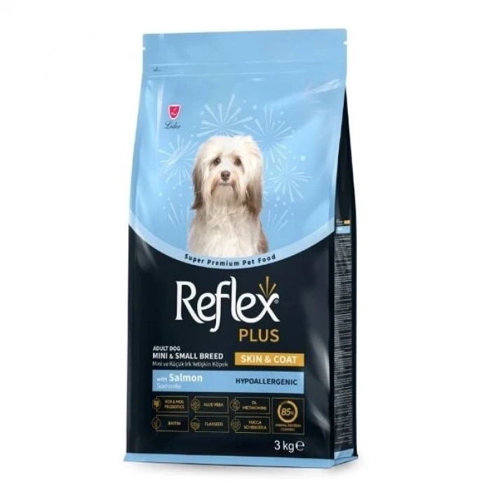 Reflex Plus Skin & Coat Somonlu Mini ve Küçük Irk Yetişkin Köpek Maması 3 Kg