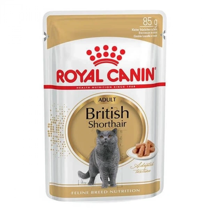 Royal Canin British Shorthair Adult Pouch Konserve Kedi Maması 1 Adet 85 Gr