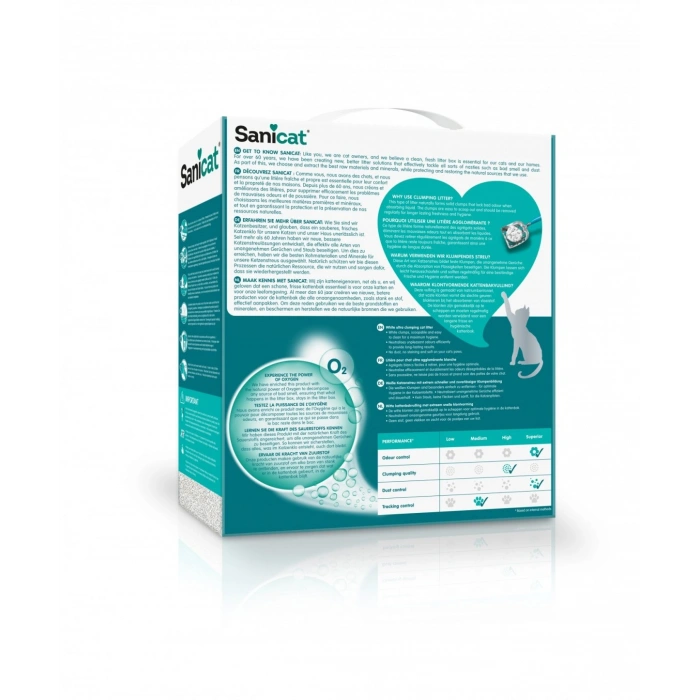 Sanicat Active White Kokusuz Kedi Kumu 6l