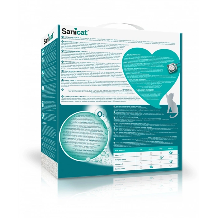 Sanicat Active White Lotus Çiçeği Kedi Kumu 6 L
