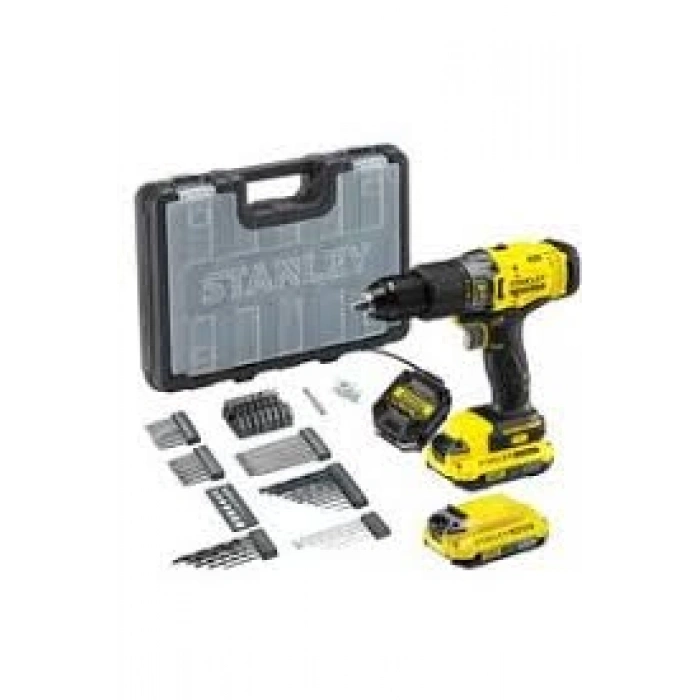 Stanley SCD718D2A 18V 2.0 Ah V20 Çift Akülü Darbeli Matkap Kiti