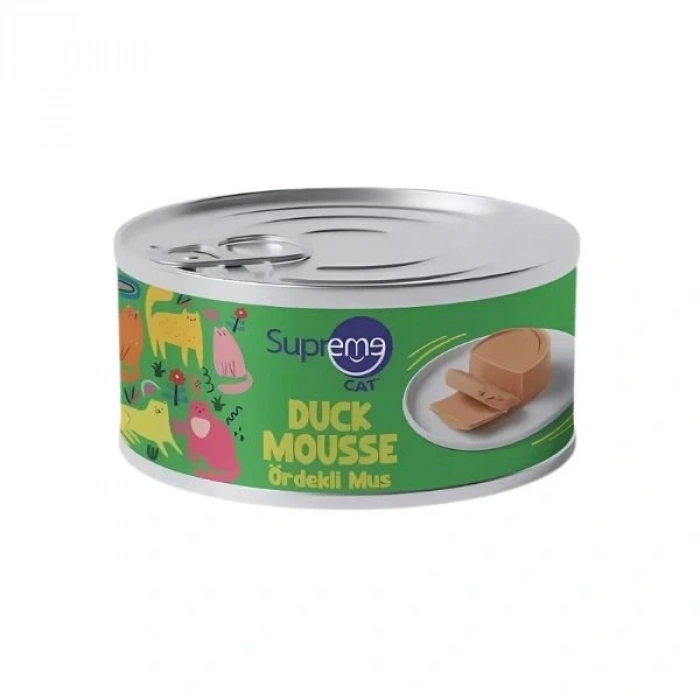 Supreme Cat Püre Ördekli Yetişkin Konserve Kedi Maması 85 Gr Tekli