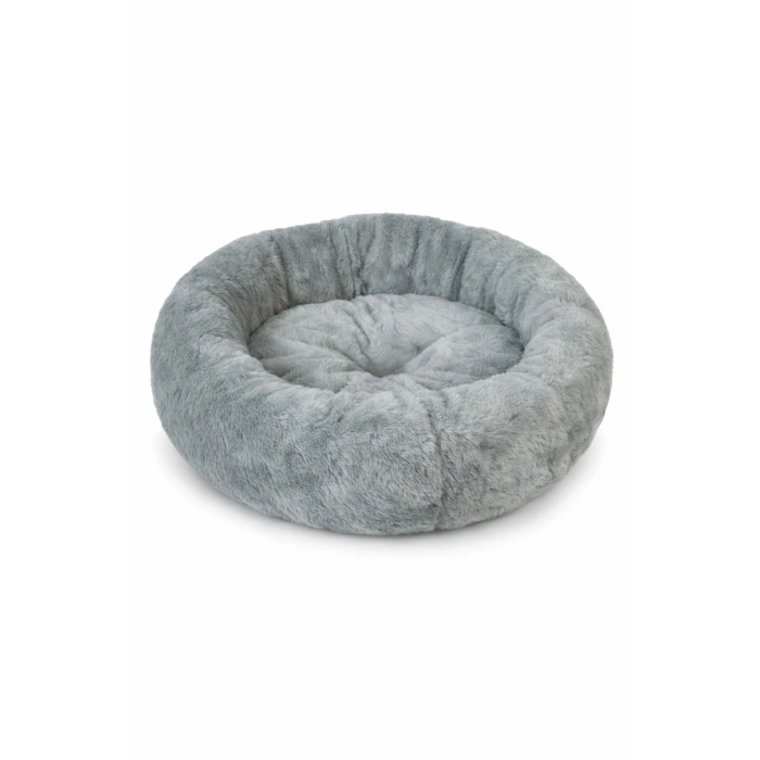 Trompets Pufy Gri Simit Kedi Ve Köpek Yatağı 60x60 Cm
