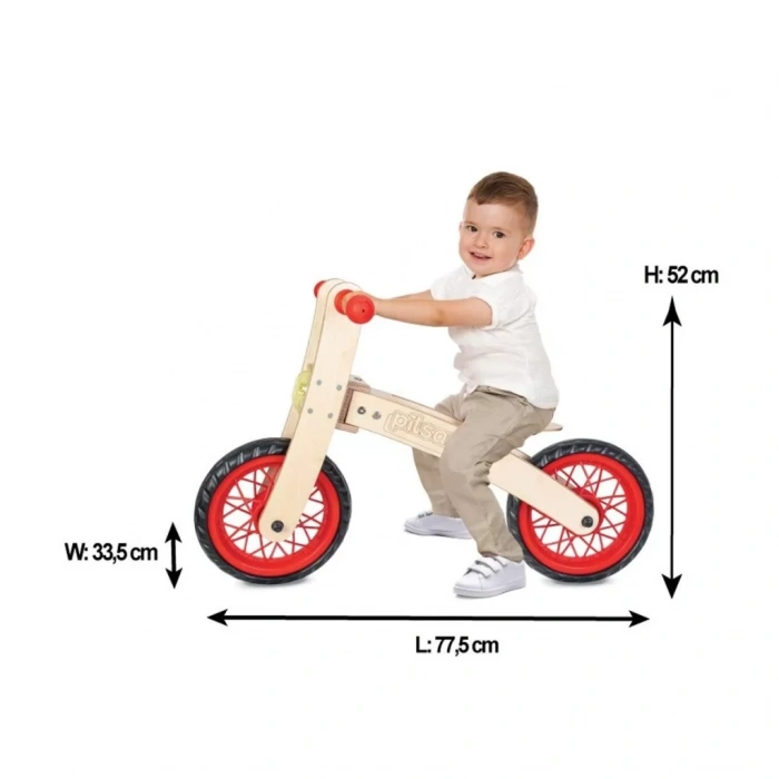 Üreticiniz 02 001 Nessiworld Freestyle Cycle - Ahşap Bisiklet Pedalsız / +24 Ay