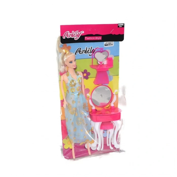 Üreticiniz 02260  Anlily Makyaj Masalı Bebek / Kartela / +3 Yaş