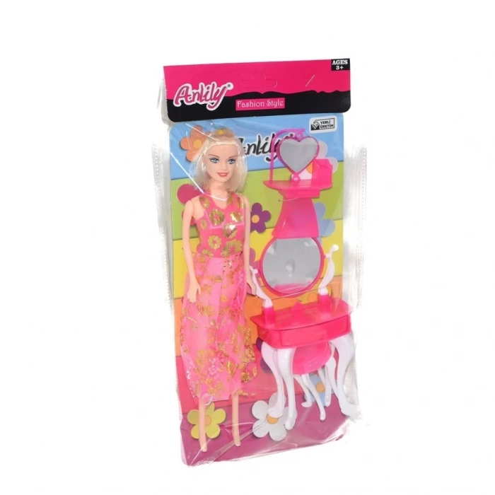 Üreticiniz 02260  Anlily Makyaj Masalı Bebek / Kartela / +3 Yaş
