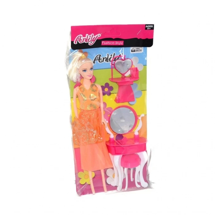 Üreticiniz 02260  Anlily Makyaj Masalı Bebek / Kartela / +3 Yaş
