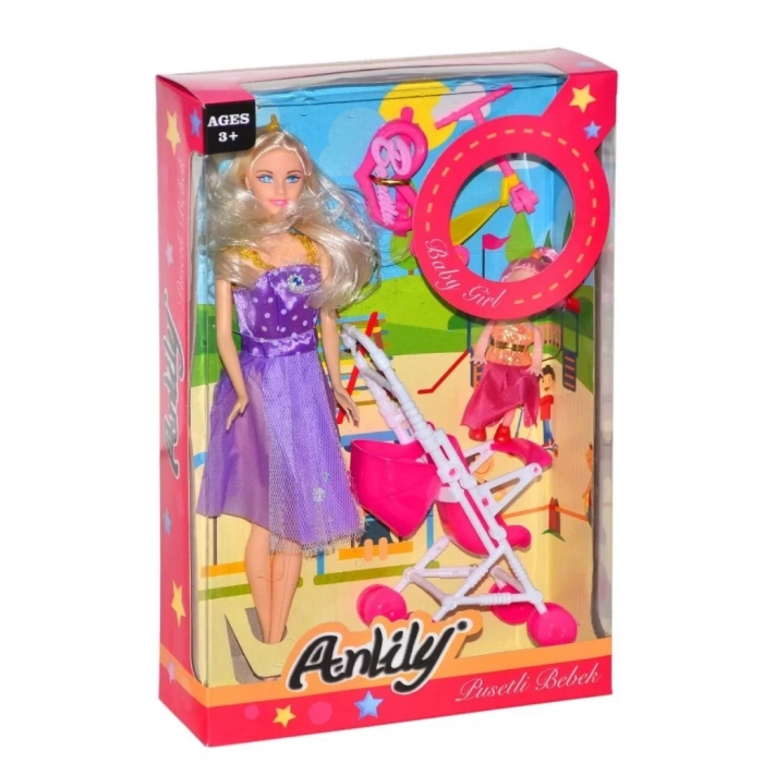 Üreticiniz 02269 Anlily Pusetli Bebek / +3 Yaş