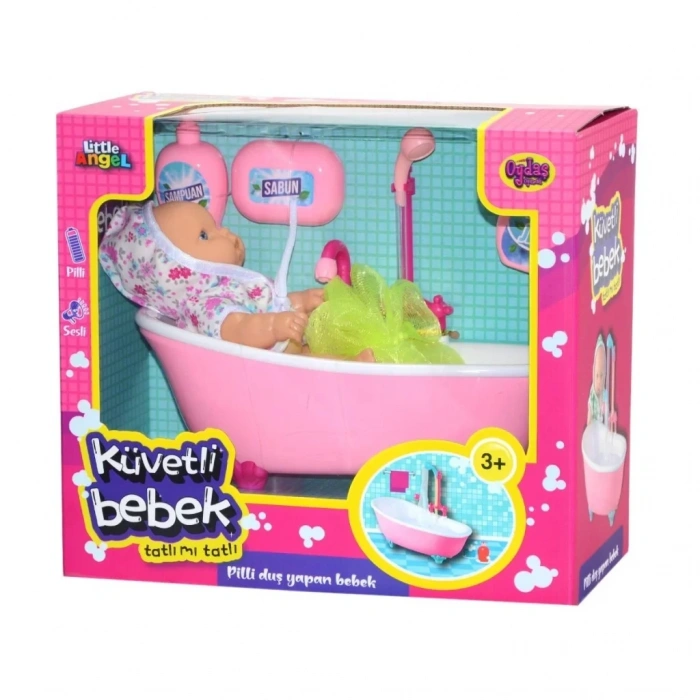 Üreticiniz 02605  Pilli Küvette Duş Yapan Bebek