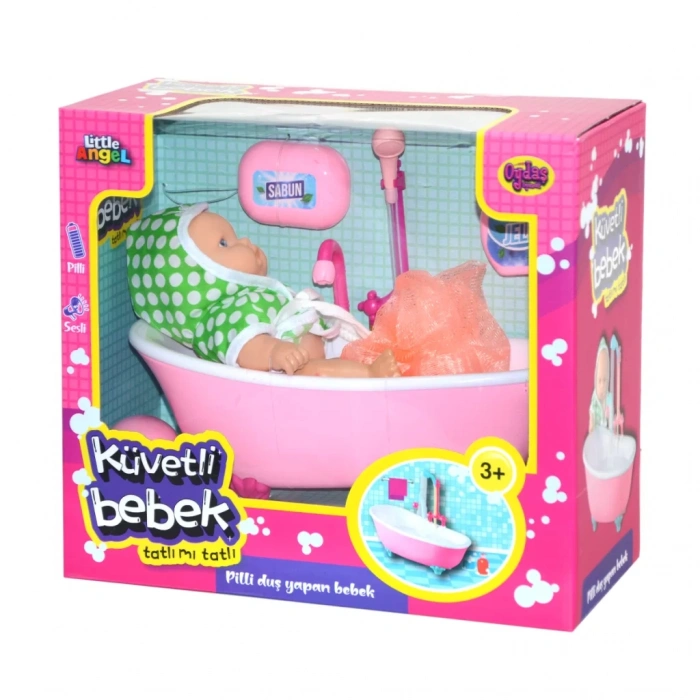 Üreticiniz 02605  Pilli Küvette Duş Yapan Bebek