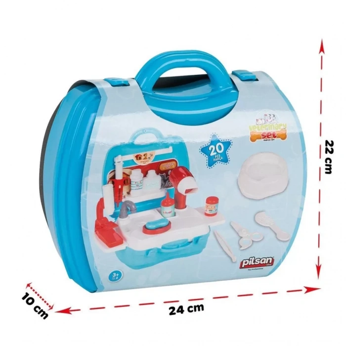 Üreticiniz 03 564 Çantalı Veteriner Seti -nessiworld Oyuncak