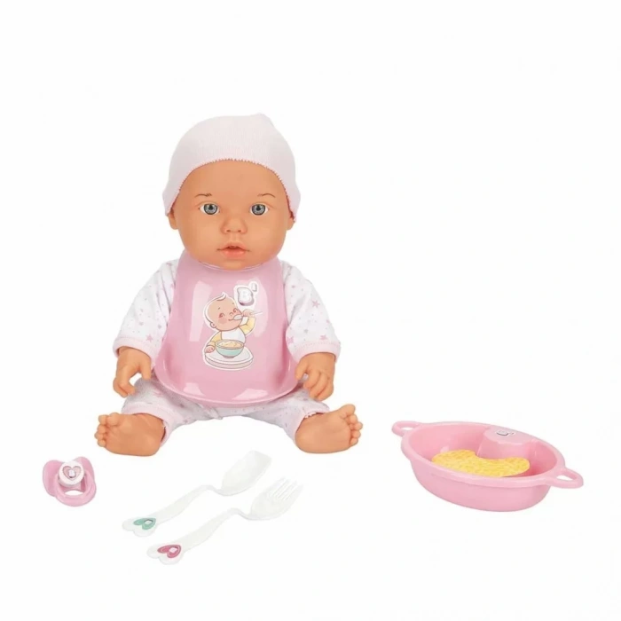 Üreticiniz 030021 Nessiworld Yemek Zamanı Sesli Bebek Seti 35 Cm / +3 Yaş