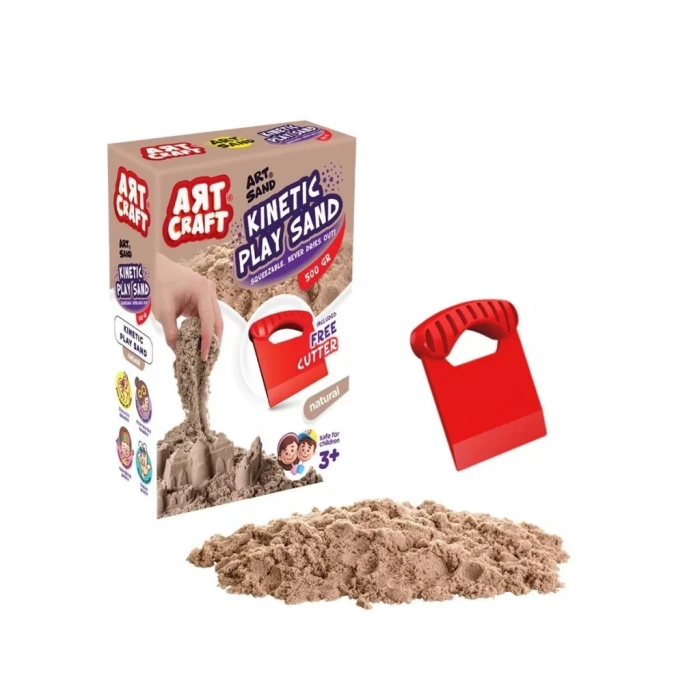 Üreticiniz 03685 Nessiworld Aksesuarlı Naturel Kinetik Oyun Kumu 500 Gr
