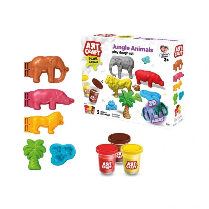Üreticiniz 03997 Art Craft Orman Hayvanları Hamur Set 168 Gr -fentoys
