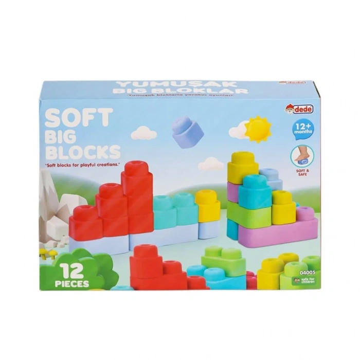 Üreticiniz 04005 Yumuşak Big Bloklar 12 Parça