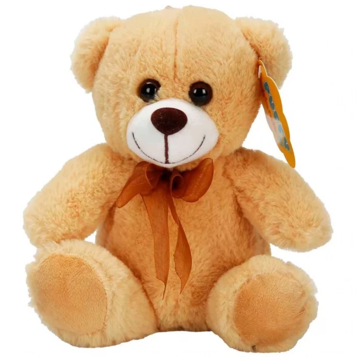 Üreticiniz 0998 Peluş Ayı Oturan Kurdeleli 21cm 2r