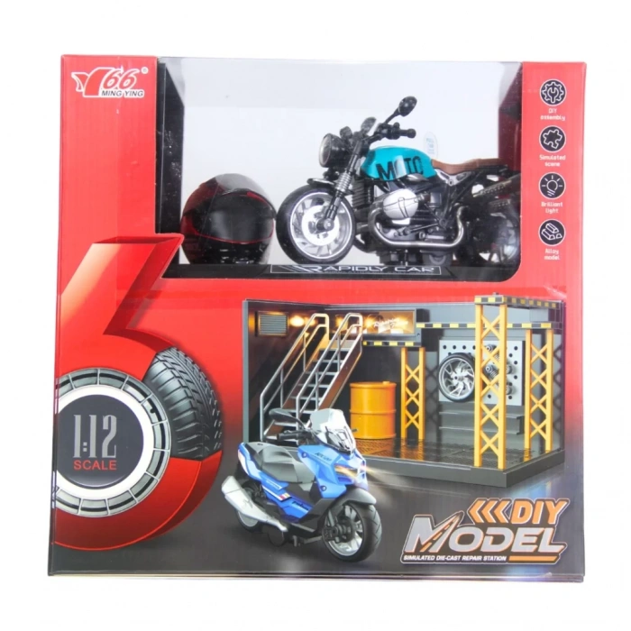 Üreticiniz 1/12 Motosiklet Latte Pb 3r Sesli Ve Işıklı