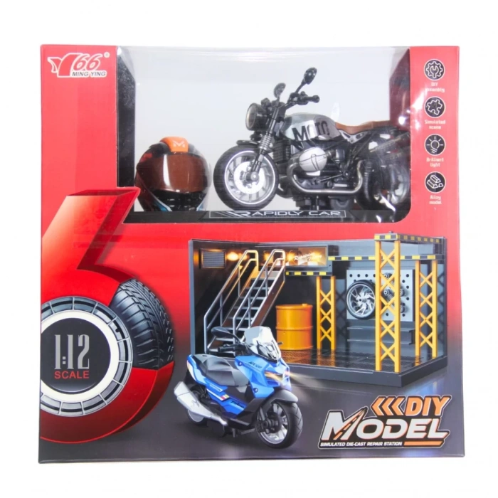 Üreticiniz 1/12 Motosiklet Latte Pb 3r Sesli Ve Işıklı