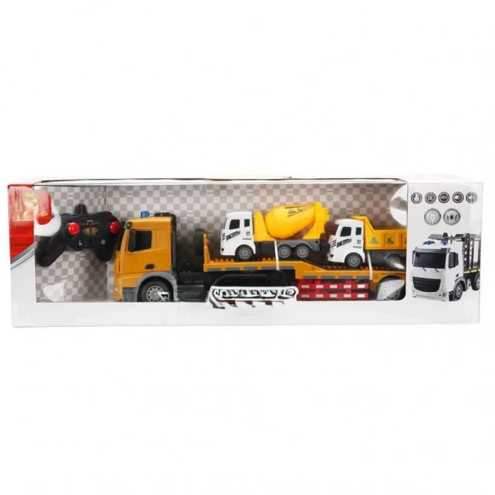 Üreticiniz 1:18 Sesli Ve Işıklı Usb Şarjlı Uzaktan Kumandalı Taşıyıcı Kamyon 50 Cm
