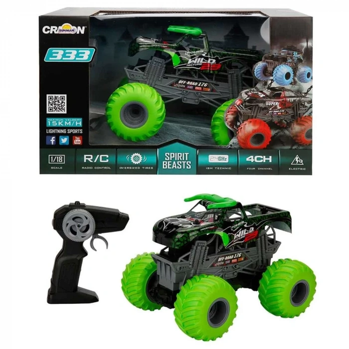 Üreticiniz 1:18 Uzaktan Kumandalı Spirit Beasts Pick Up Usb Şarjlı Araba 25 Cm