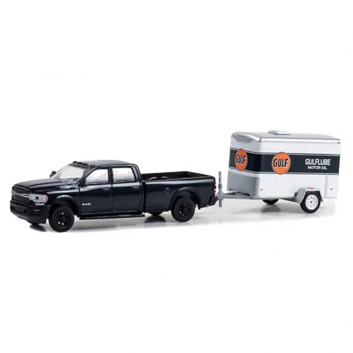 Üreticiniz 1/64 2023 Ram 2500 With Small Cargo Trailer Model Araba