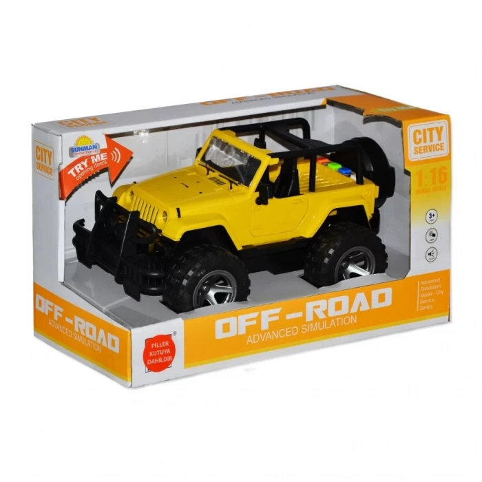 Üreticiniz 10390 1:16 Sesli Ve Işıklı Jeep