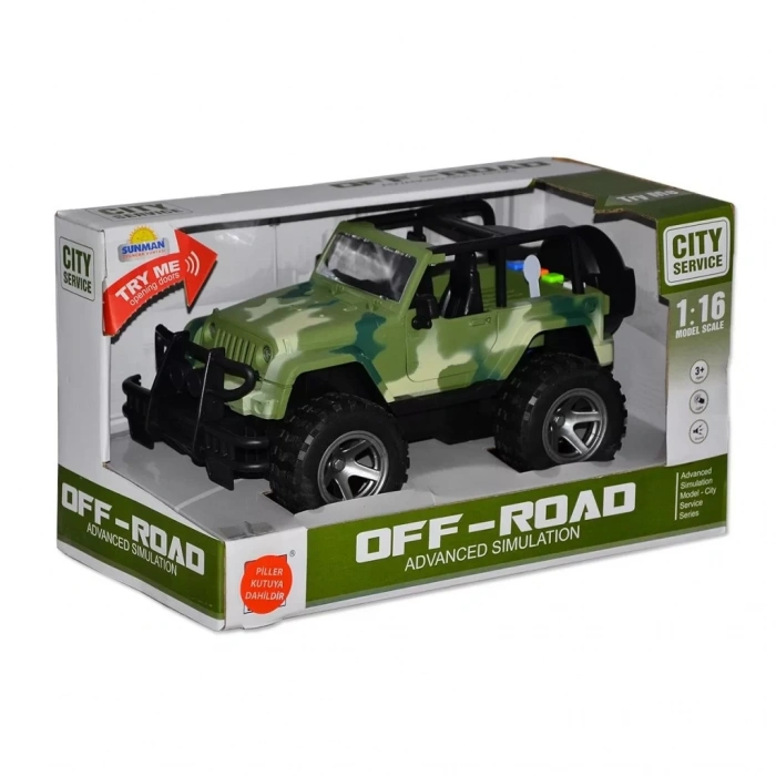 Üreticiniz 10390 1:16 Sesli Ve Işıklı Jeep