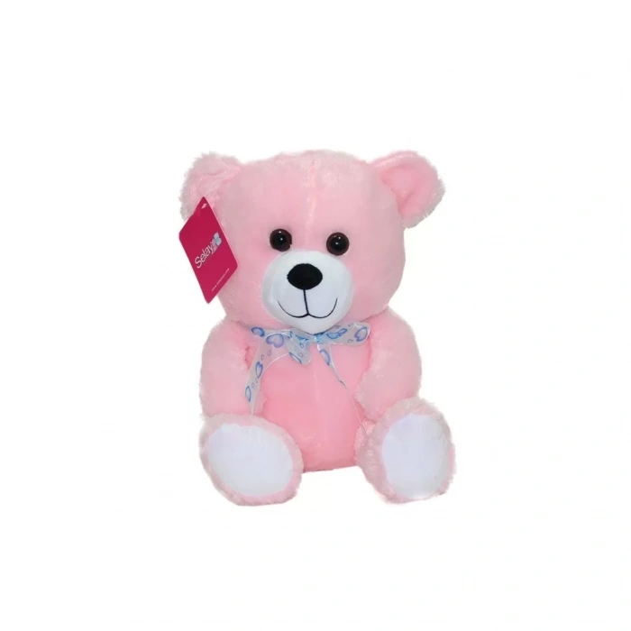 Üreticiniz 1181 Selay, Oturan Ayı Pembe 30 Cm