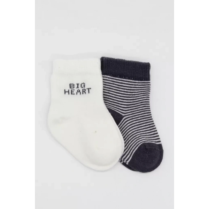 Üreticiniz 2li Big Heart Penye Soket Çorap 10117 Antrasit