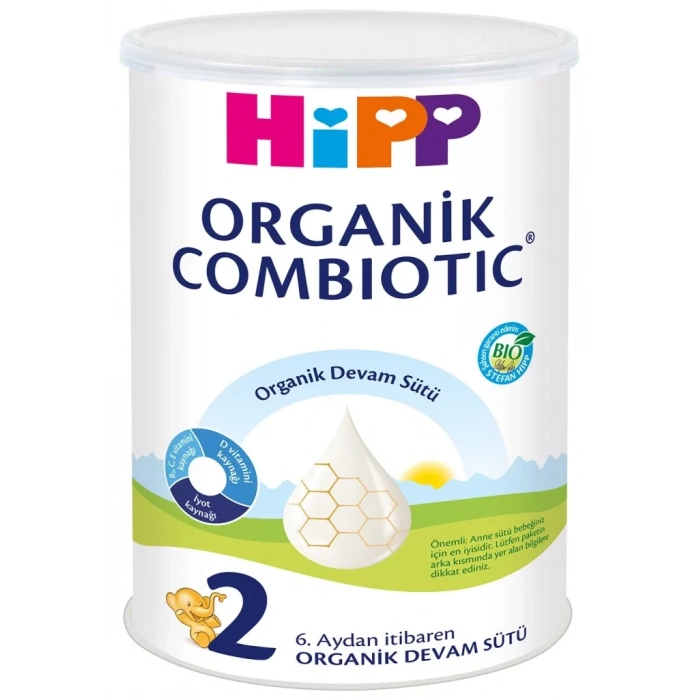 Üreticiniz 2 Organik Combiotic Bebek Sütü 350 Gr