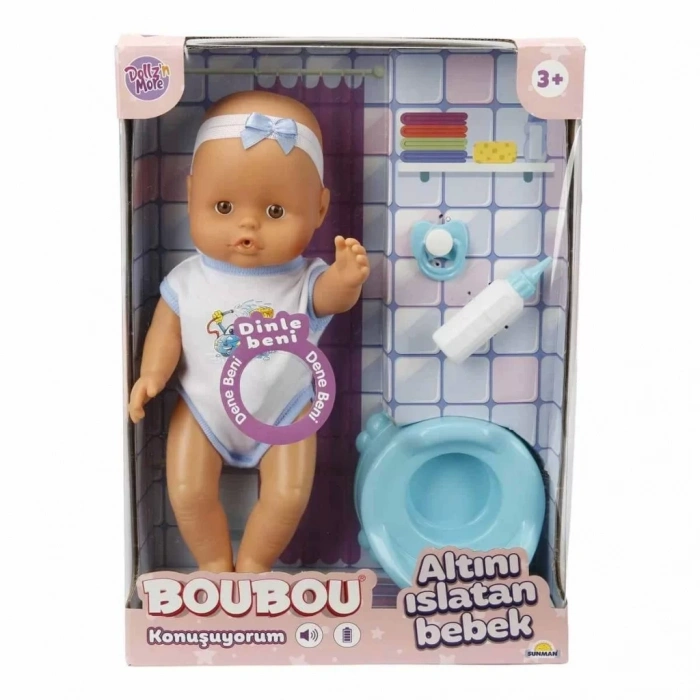 Üreticiniz 2030121 Boubou Altını Islatan Ve Konuşan Bebek Seti 30 Cm