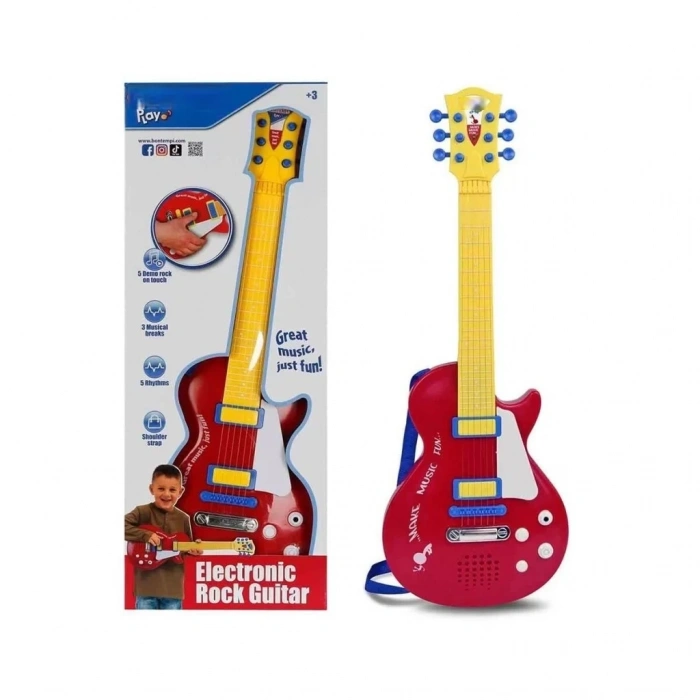 Üreticiniz 2045831 Gitar Elektronik Tuşlu Telli Askılı Krmz