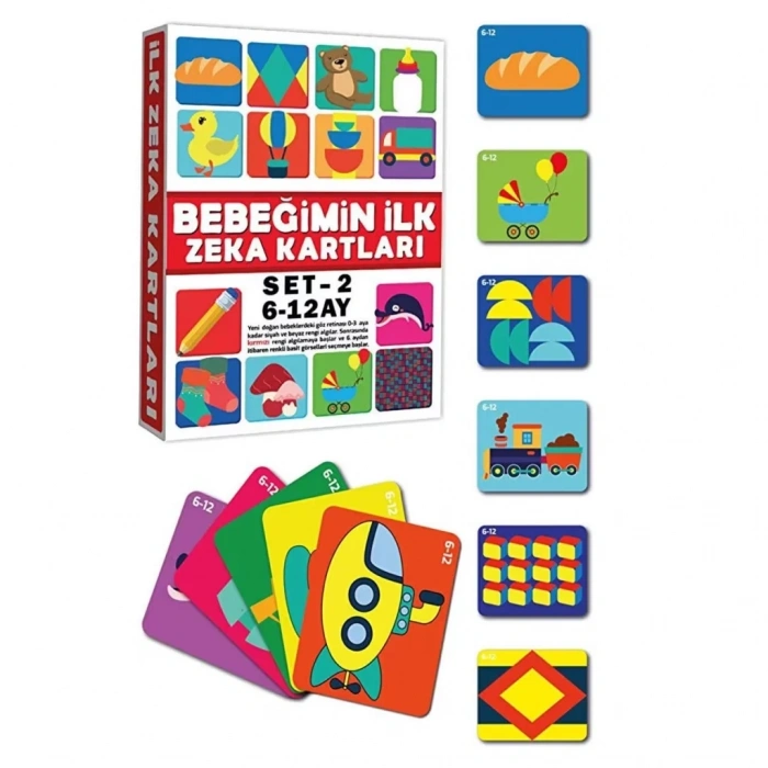 Üreticiniz 2205 Eğitici Kartlar 6-12 Ay Zeka Kartları