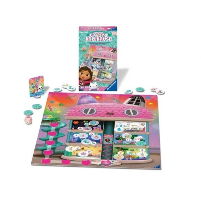 Üreticiniz 248100 Ravensburger - Gabbys Dollhouse - Seyahat Boy Kutu Oyunu