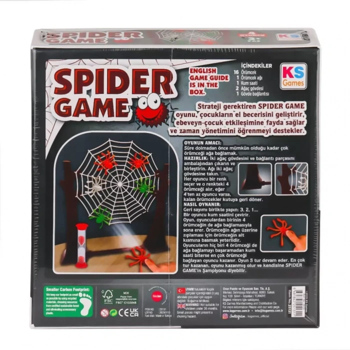 Üreticiniz 25131 Spider Game Tr-eng -ks Games
