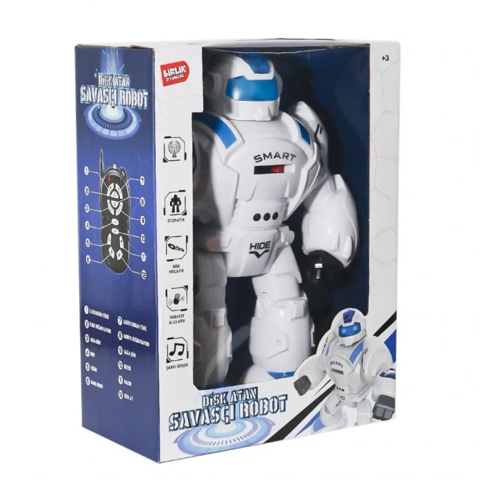 Üreticiniz 27115 Kumandalı Disk Atan Süper Robot -birliktoys