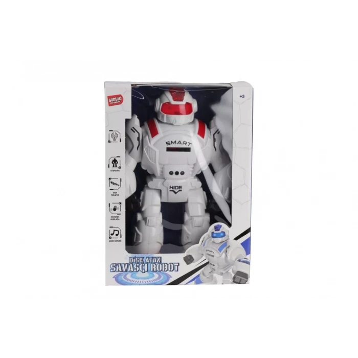 Üreticiniz 27115 Kumandalı Disk Atan Süper Robot -birliktoys