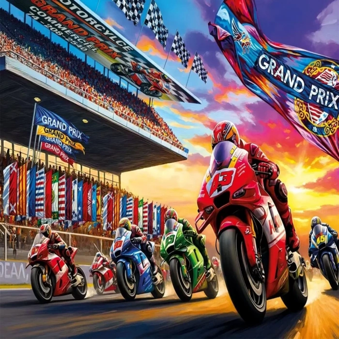 Üreticiniz 31753 Motor Racing 50 Parça Puzzle
